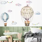 [Namly Design] Wallstickers - Hot Air Balloon With Owl