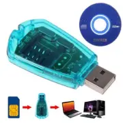 GSM/CDMA USB Mobile Standard SIM Card Reader Adaptor Copy Writer Backup+Driver f