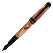 Monteverde Prima Fountain Pen in Red Swirl - Broad Point - NEW in Box