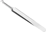Premium Stainless Steel Bend Curved Blemish Extractor Tool for Remove Comedones Whitehead Blackhead Acne Pimple (Silvery, 11.5CM)