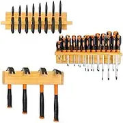 Iron Forge Tools Screwdriver Organizer, Hammer Holder and Pliers Rack - Wall Mount Workshop Hand Tool Organizers and Storage