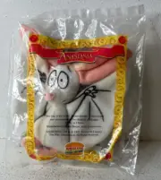 1997 Burger King ANASTASIA - BARTOK BAT Plush Fast Food Toy - New/Sealed!