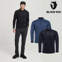在飛比找PChome24h購物優惠-【BLACKYAK】男 HOLIDAY長袖POLO衫(海軍藍