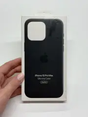 OEM Genuine Apple iPhone 15 Pro Max Silicone Case MagSafe Black (MT1M3)