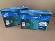 NEW PAIR 2007 INTEL XEON 64-BIT CPU 3.60 GHZ DUAL 604-PIN MICRO-PGA SL8P3