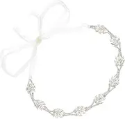 [Holibanna] Handmade Crystal Wedding Waistband Elegant Bridal Belt Accessory for Brides Bridesmaids for Formal Occasions and Parties Embellished Sash for Memorable Photos