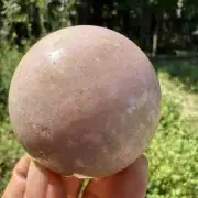 230g Natural pink amethyst sphere quartzcrystal ball healing Decor