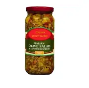 Italian Olive Salad & Sandwich Spread Medium Heat Nt Wt. 16 Fl OZ (437mL)