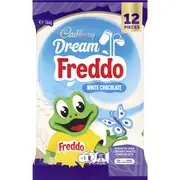 Cadbury Dream Freddo White Chocolate Share Pack 12 Mini Bars 144g