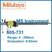 New Genuine Mitutoyo 505-731 Dial Caliper 0-200mm | Australia Stock