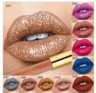 Glitter Liquid Lipsticks Shimmer Shiny Lip gloss Pearlescent Tint 10 Colours