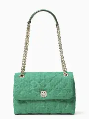 natalia solid tweed medium flap shoulder bag