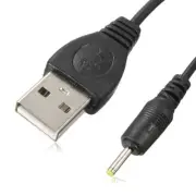 USB-A to 2.5mm Barrel Jack Male DC 5v power charger plug adapter cable lead