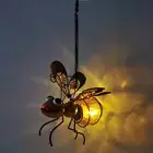 Solar Iron Insect Statue With LED Fairy Light Hanging Flying Ant Lights Decor