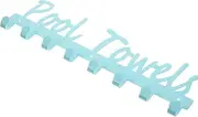 CATIEBYE Outdoor Towel Rack Nail Towel Hanger for Pool Clothes Hook for Bathroom and Living Construction for Coats Hats Umbrellas and More