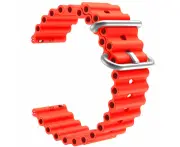 Skagen 22mm Range compatible Silicone Ocean Bands Watch Straps - Red