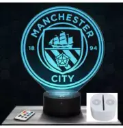 Manchester City FC Football 3D LED Night Light Bluetooth Music Lamp Home Decor