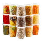 Meal Prep Storage Containers Food Set Airtight Plastic Deli with Lids Leak-proof