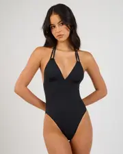 [Topanga] Topanga Women's Sophy One Piece Bathing Suit in Black Size 14 14 Black