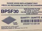 Nutone BPSF30 range hood filters ( 2 Pcs)
