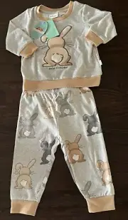 Peter Alexander BabyBoy Plush Bunny PJ Set Size 12-18 Months RRP$49.95