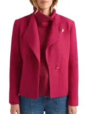 [David Lawrence] Katrina Felted Wool Jacket in Gooseberry