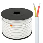 14 Gauge 100FT Marine Grade Wire Tinned Copper Duplex Spool Safety Boat Speaker