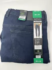 Buffalo David Bitton Men's Adam StraIght Jeans NEW. 38x34 Slim stretch NWT