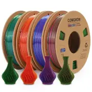 Silk Shiny Rainbow Multi-Color 3D Printer Filament, 3D Printing Materials Sil...