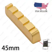 Set of 1 5 String 45x6x8.8MM Pre-Slotted Brass Nut For Electric Bass Guitar