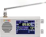 All-Band Radio Receiver, AM FM Shortwave Longwave Midwave Radio, Portable 3.2 Inch LCD Full Band Radio with Metal Case, Speaker, Antenna, 5000mAh Battery