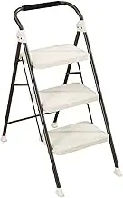 step ladder 3 Step Ladder, Folding Step Stool for Adults/Kid with Widening and Thicken Non-Slip Pedals, 330LBS Capacity Lightweight Portable & Collapsible Ladder, Perfect for Home Kitchen Library fold