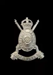 Hampshire Yeomanry Cap Badge Hallmarked Silver