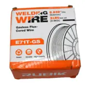 Rubik 0.030" Flux Core Gasless Mig Wire E71T-GS Welding Wire 2 lbs Spool