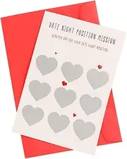 Laroal Scratch Cards Funny Anniversary Birthday Scratch Off Card with Envelope Gift for Valentine's Surprise Full Course Meal