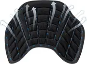 Motorcycle Passenger Seat Cushion | Foam Motorcycle Seat Mat | Shock-Absorbing Breathable Cushion Thick Ergonomic Support Non-Slip for Driving Travel