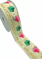 Bollywood net mesh Sequence Designer lace For Saree, Kurti, Dupatta & Décor 9m