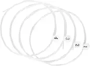 LALADEFIEE 4Pcs Nylon Ukulele Strings Set Replacement Strings for Ukuleles Tone Sustain for Soprano Concert
