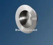 304 Grade Stainless Steel Round Flush Pull (80mm) - Sliding Door Handle