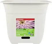 Home Leisure WaterSaver Square Planter, 400 mm, White