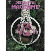 Vintage Delightful Macrame Pattern Instruction Booklet Round Mandala Sunburst