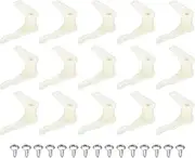 uxcell 4.5mm Lamp Shade Clips for Ceiling Flush Mount, 15 Pair Fixed Buckle Light Fixture Accessories ABS Plastic White