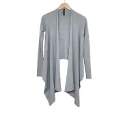 Athleta Gray Solstice Wrap Cardigan XS Thermolite Merino Wool Open Front