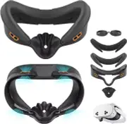 Face Cover Pad and Facial Interface Compatible with Meta Oculus Quest 3S, Replac