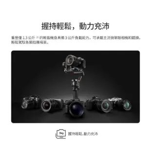 【DJI】RS3 手持雲台單機版 單眼/微單相機三軸穩定器(聯強國際貨)