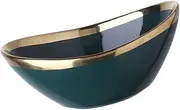 TIDTALEO Ceramic Mixing Bowl Elegant Food Display Bowl Versatile Snack Serving Dish for Fruits Appetizers Salads Design for Kitchen Dining Decor Trim