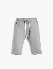 [Koton] Baybboys Trousers Drawstring Elastic Waistband Pockets Cotton Pants
