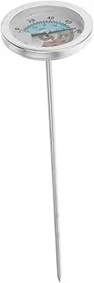 Abaodam Compost Soil Thermometer with Stainless Steel Probe Durable Outdoor Measurement Tool for Backyard Gardening User Friendly Design