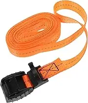 CLISPEED Lashing Straps Cargo Tie Down Straps Heavy Duty Ratchet Straps Cam Buckle Pull Straps for Moving and Securing Cargo Lawn Equipment and Motorcycles Orange