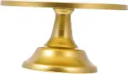 iplusmile 1Pc Elegant Golden Cake Stand Creative Dessert Holder Sturdy Iron Rack Height for Weddings Parties Displays Unique Cake Display Tray